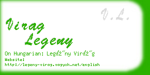 virag legeny business card